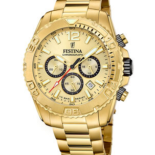 Reloj F20684/1 Festina Dorado Mujer Timeless Chronograph