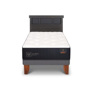 Cama Europea Cic Premium / 1.5 Plazas / Base Normal + Respaldo