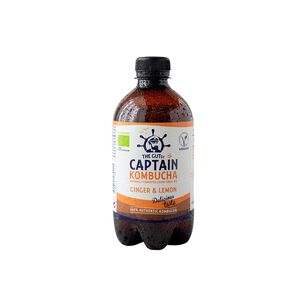 Kombucha Org&aacute;nica Jengibre Lim&oacute;n Gutsy Captain 1 X 400 Ml