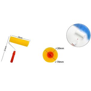 Set 12 Rodillos Esponja 9 Pulgadas Mango Plastico Pintar