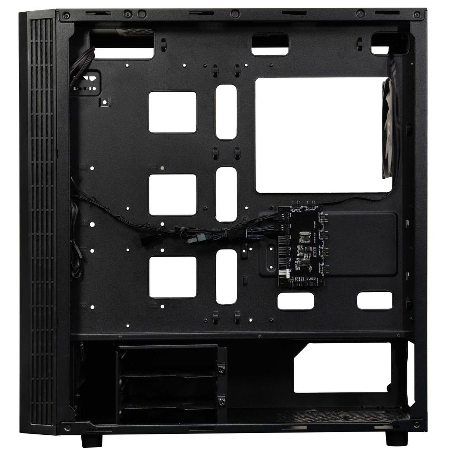 Gabinete Bitfenix/ ​​hades + Fuente De Poder 600w / 4 Ventiladores/ Negro image number 9.0