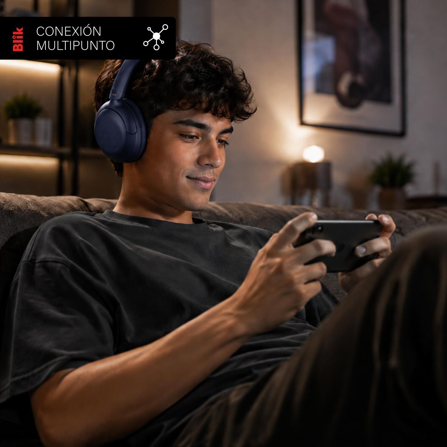 Aud&iacute;fonos Bluetooth Blik SOUL950-BLU image number 6.0