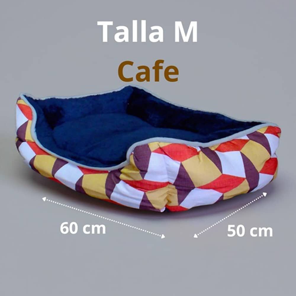 Cama Para Mascotas Espuma - Talla M (tricolor Cafe) image number 1.0