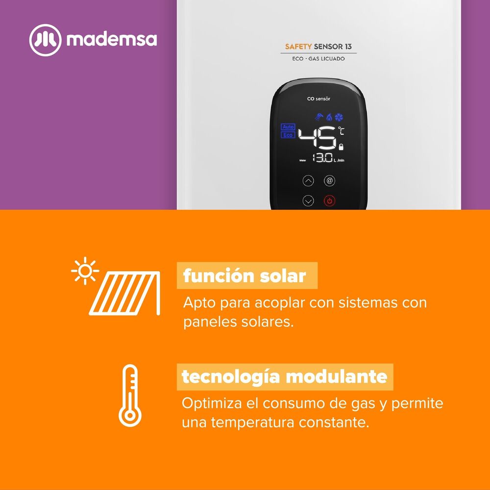 Calef&oacute;n Mademsa Safety Sensor 13 Eco Gl image number 9.0