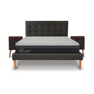 Cama Europea Cic Hybrid Plus / King / Base Normal + Veladores