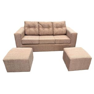 Sof&aacute; Kea Nize / 3 Cuerpos + 2 Pouf