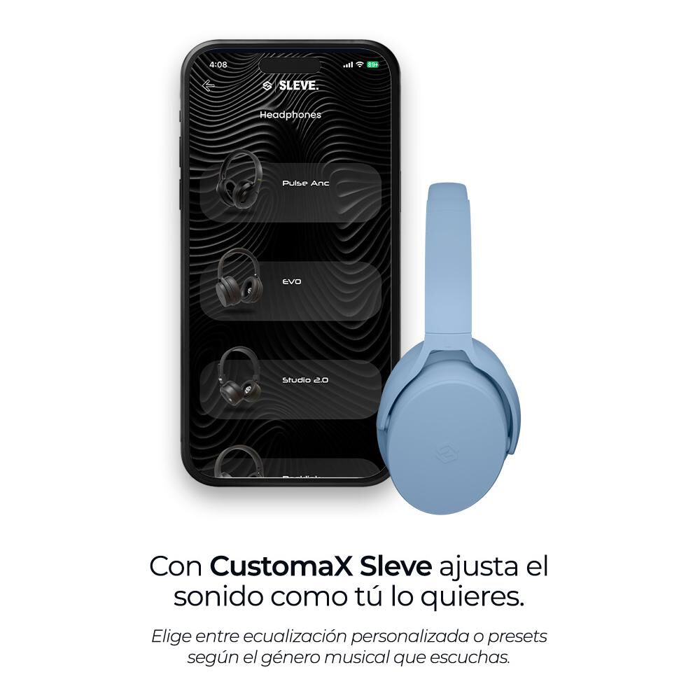 Aud&iacute;fonos Sleve Evo 2Gen Sky Blue image number 5.0