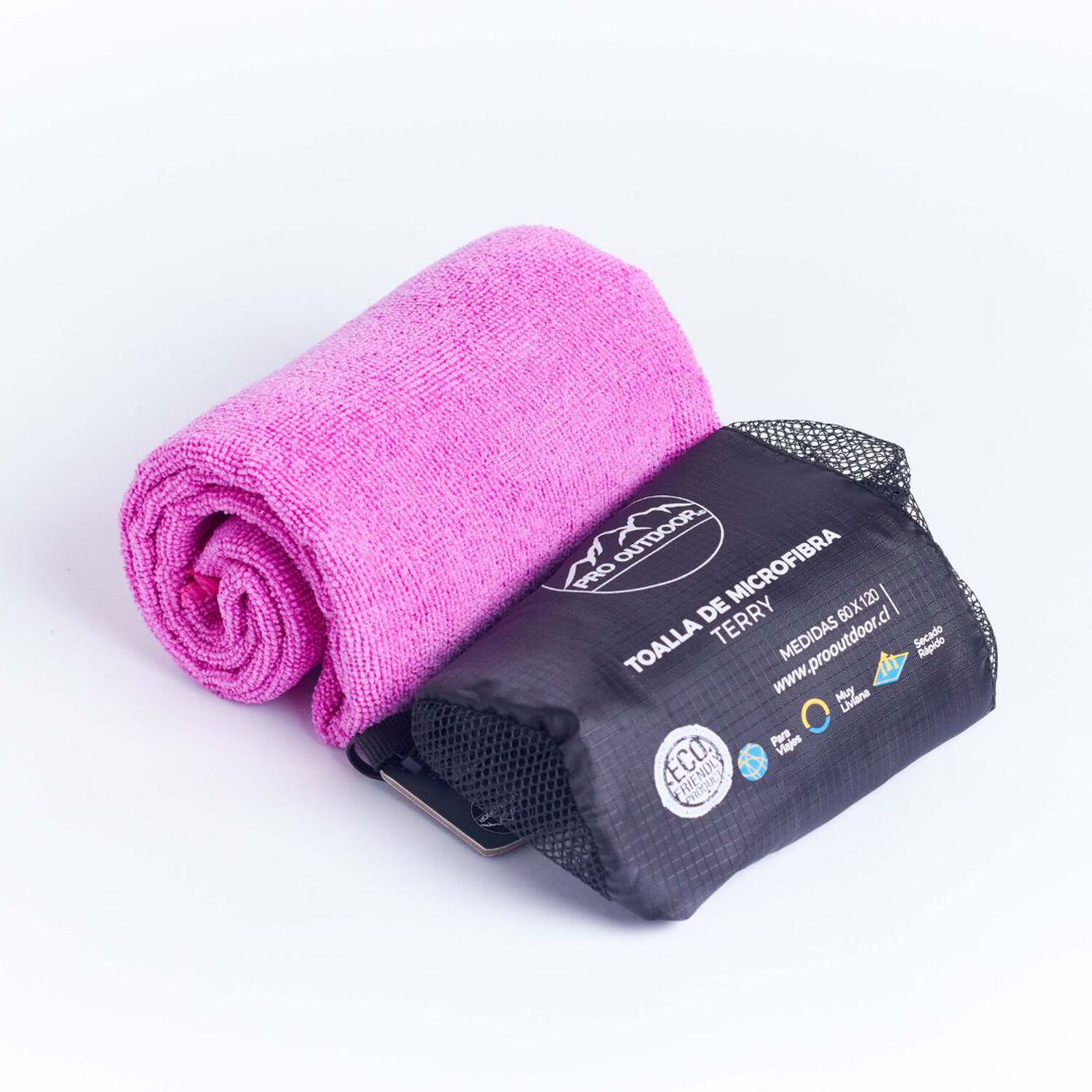 Toalla Microfibra Terry Morada Pro Outdoor image number 4.0