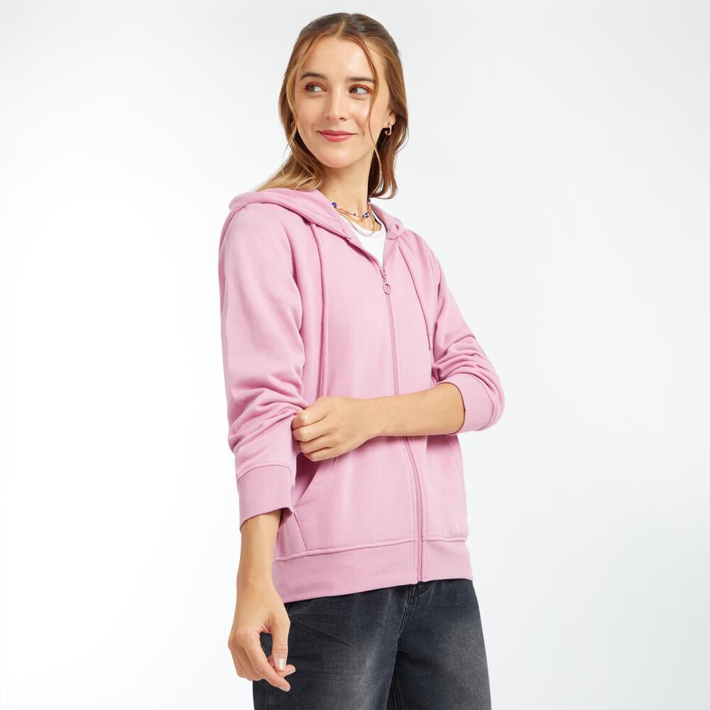 Polerón Full Zipper Cuello Redondo Con Capucha Mujer Freedom image number 2.0