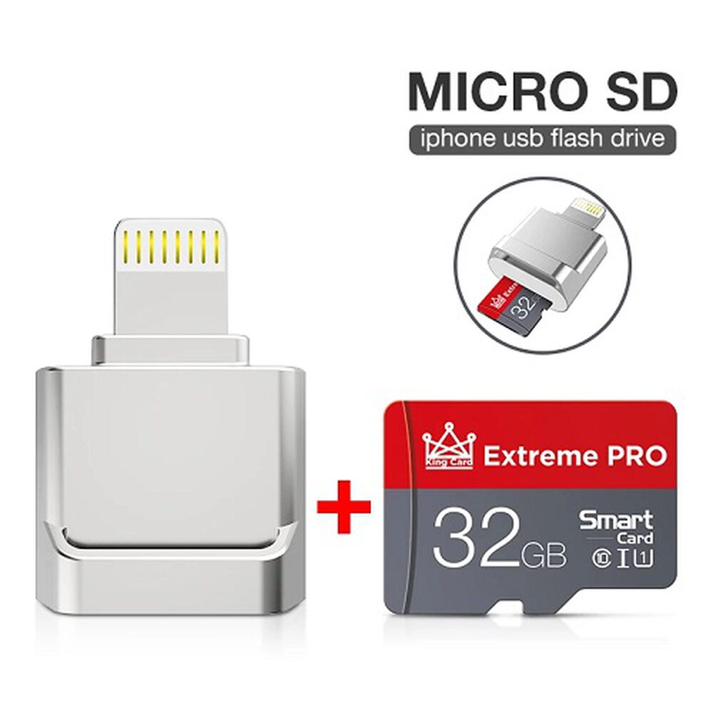 Adaptador Para Iphone Ligthning A Lector Tarjeta Memoria Para Iphone A Micro Sd image number 3.0