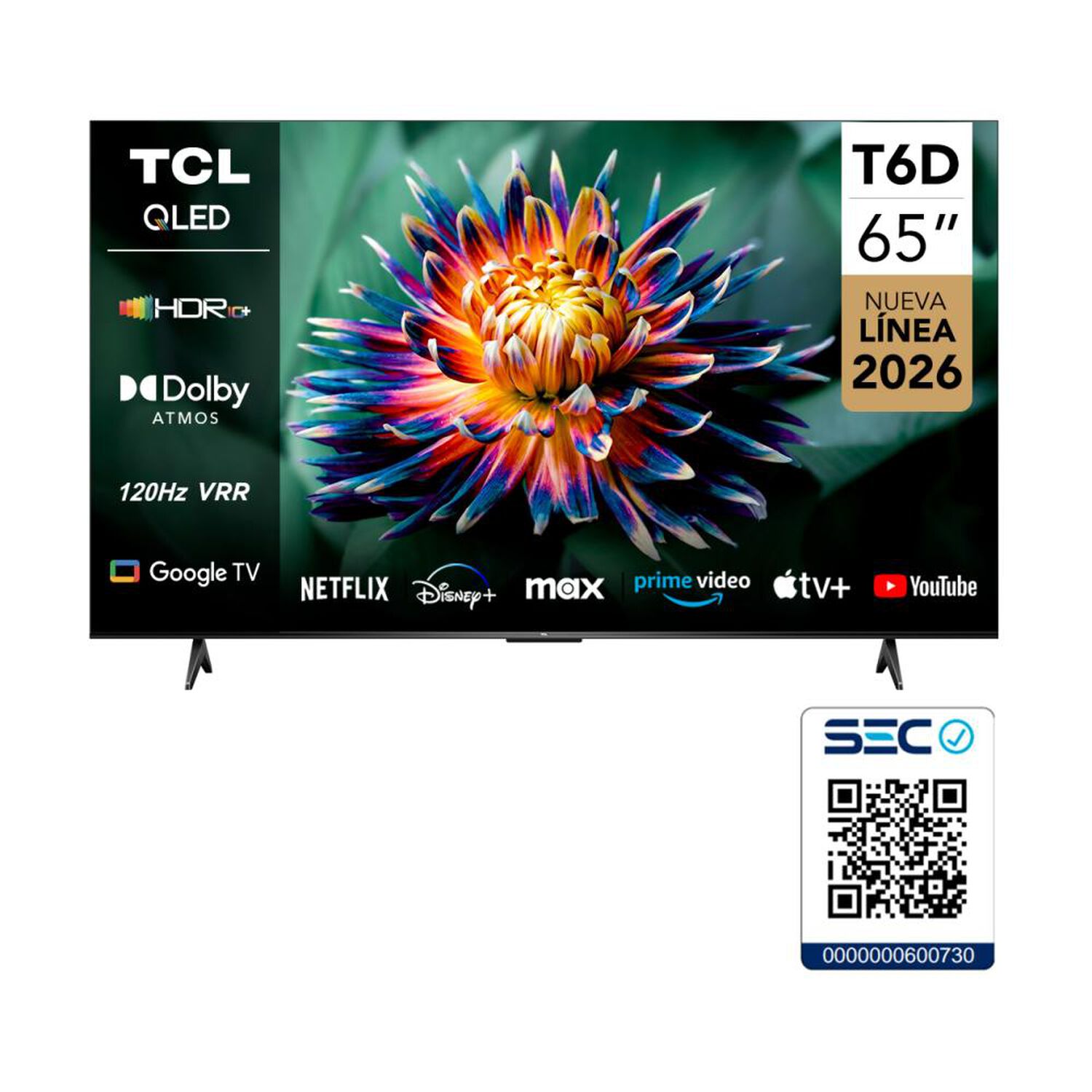 Qled 65" TCL T6D / Ultra HD 4K / Smart TV image number 12.0