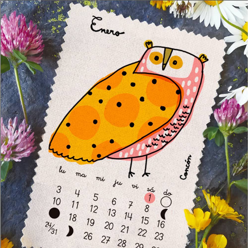 Calendario 2022 Aves Pajarito De Mimbre image number 1.0