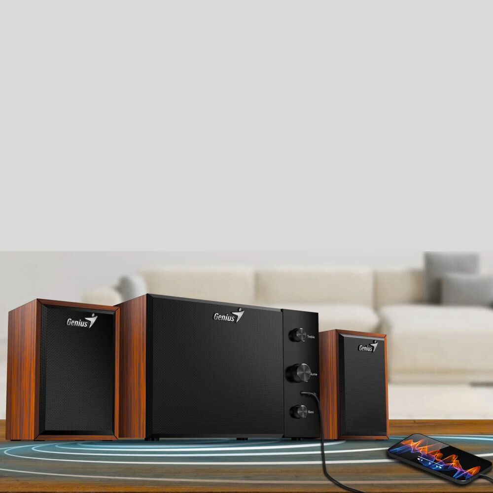 Subwoofer Multimedia Audio Stereo 2.1 Aux In 3.5mm Sw-350 image number 4.0