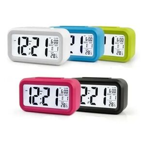 Reloj Despertador Led Temperatura Alarma Color Blanco