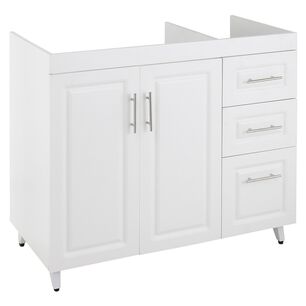 Mueble Para Lavaplato Blanco Domsa Modelo Pvc-pd-100 100x47x90cm