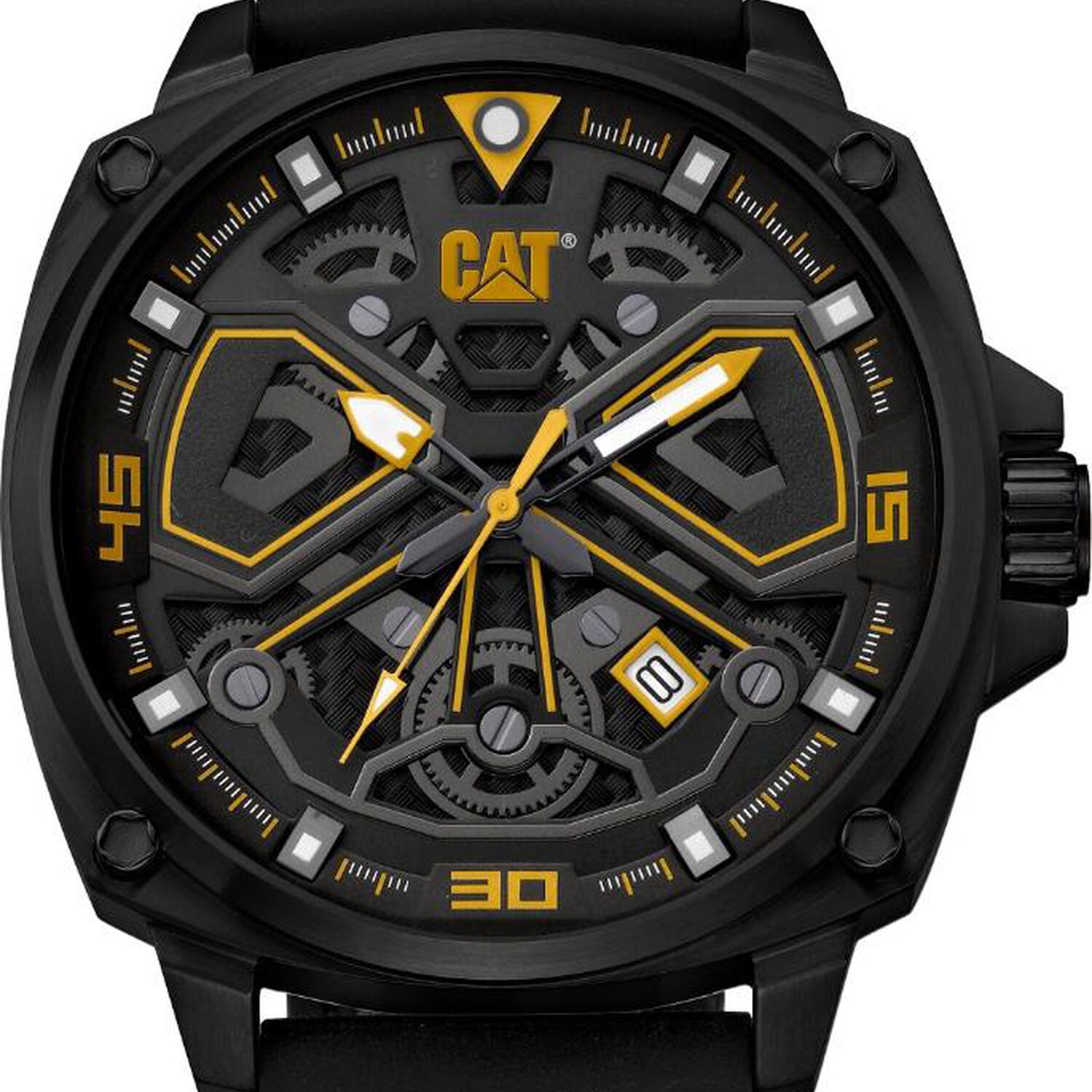Correa Pulsera Cat Hombre Aj-21 Negro image number 2.0