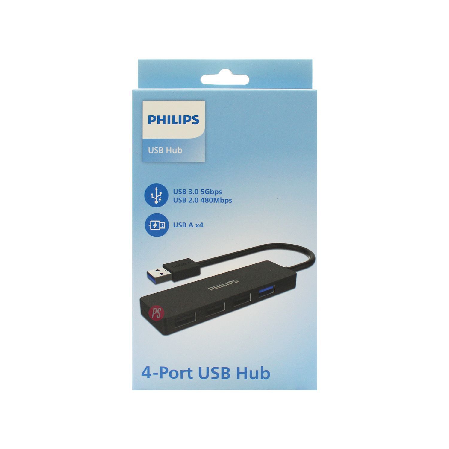 Hub Philips 4 Puertos Usb 3.0 Alta Velocidad 5gbps - Ps image number 3.0