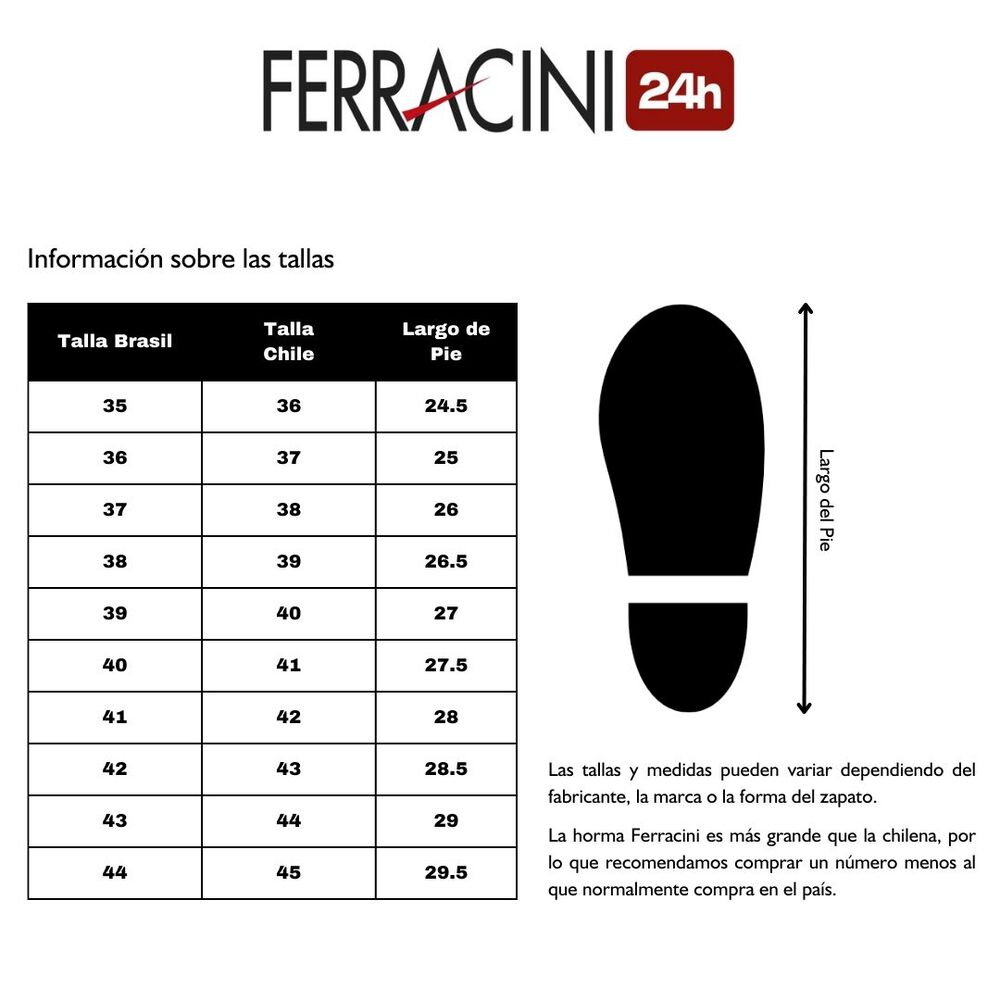 Zapato Ferracini Hombre 5878 F Preto Casual image number 6.0