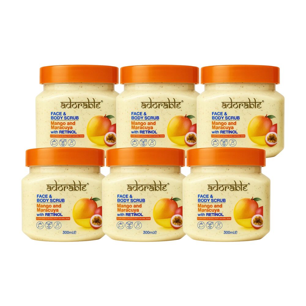 Pack Adorable 6 Exfoliantes Mango-maracuya & Retinol 300 Ml image number 0.0