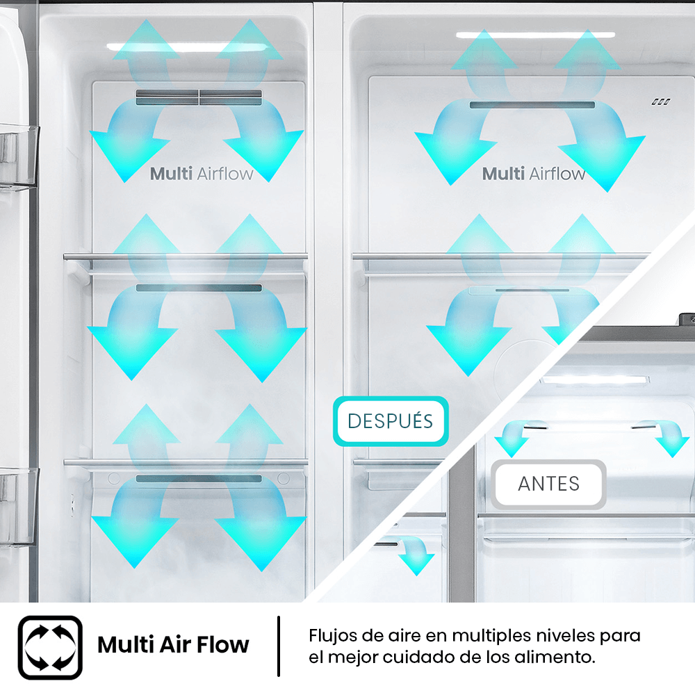 Refrigerador Side by Side Hisense RC-70WS / No Frost / 535 Litros / A+ image number 7.0
