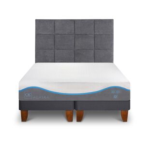 Cama Europea Cic Alaska / 2 Plazas / Base Dividida + Respaldo
