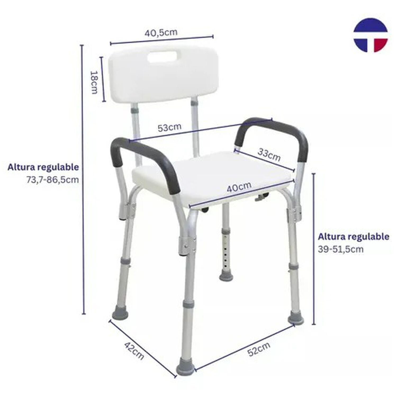 Asiento Seguridad Con Respaldo Y Brazos Taumm image number 4.0