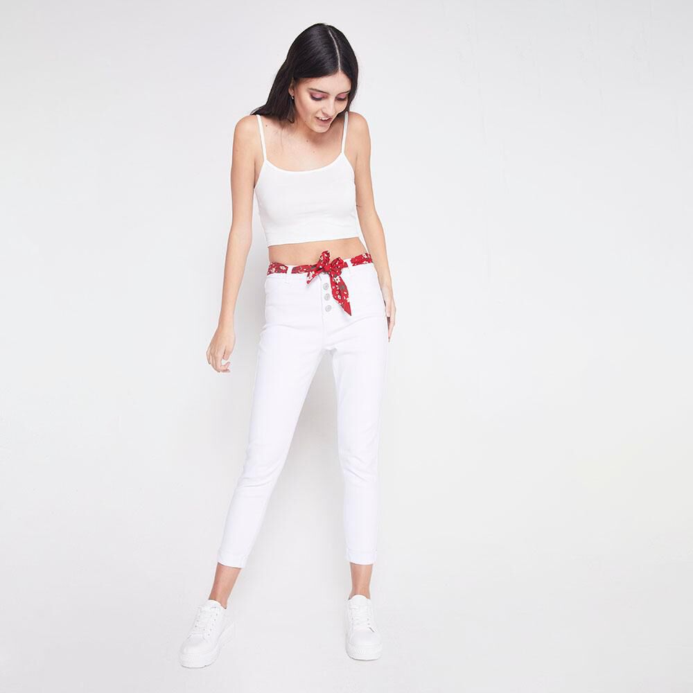 Jeans Mujer Tiro Alto Crop Freedom image number 1.0