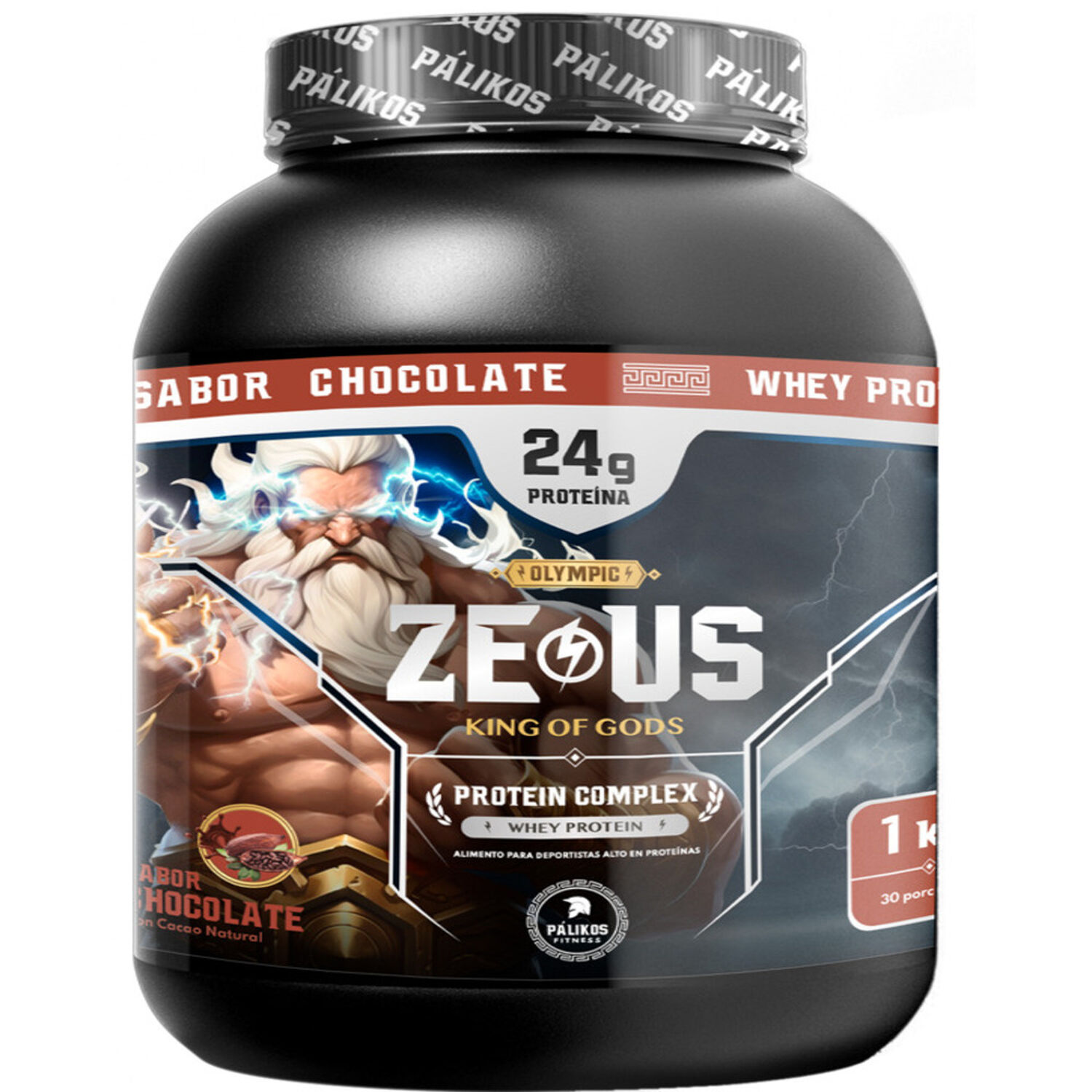 Proteina Zeus Complex 1kg (sabor Chocolate) / 30 Servicios / Calidad Garantizada (ver Foto) image number 0.0