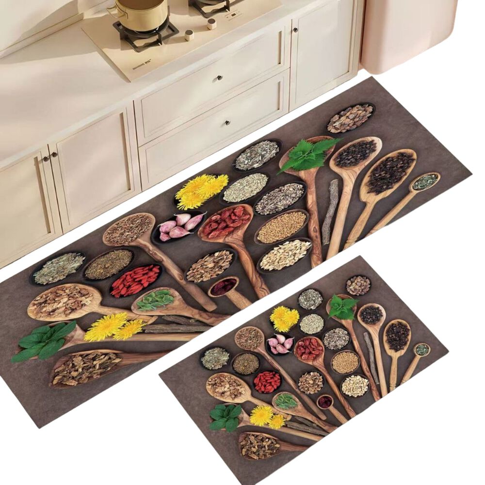 Set 2 Alfombra De Cocina Piso Entrada Antideslizante Ac1-7 image number 0.0