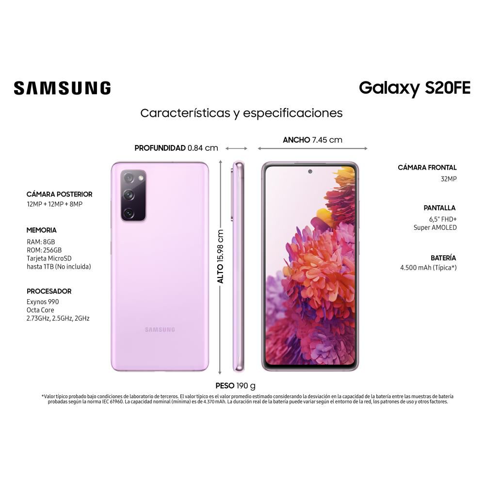 Smartphone Samsung S20fe / 256 Gb / Liberado image number 2.0