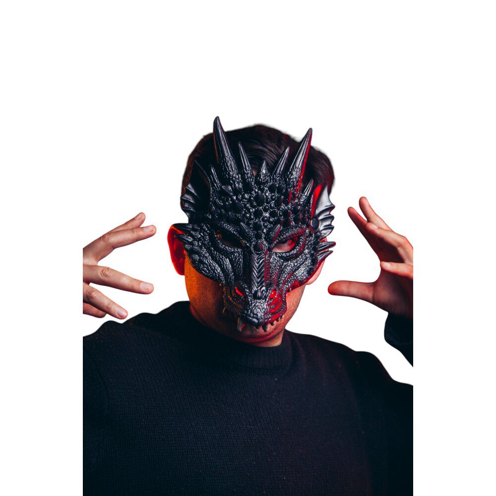 M&aacute;scara De Drag&oacute;n 3d Suave C&oacute;moda Cosplay Halloween Fiesta image number 0.0