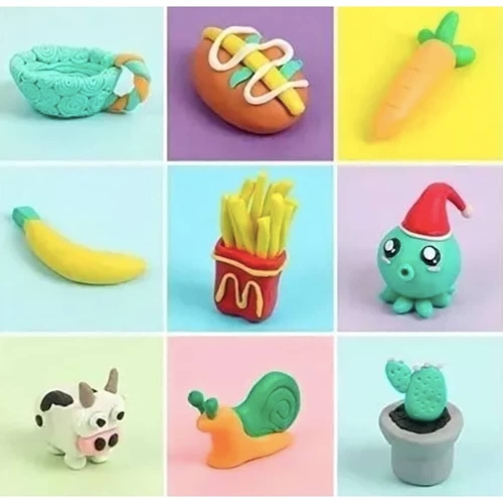 Arcilla Polim&eacute;rica No T&oacute;xica Con 24 Colores Y Accesorios image number 4.0