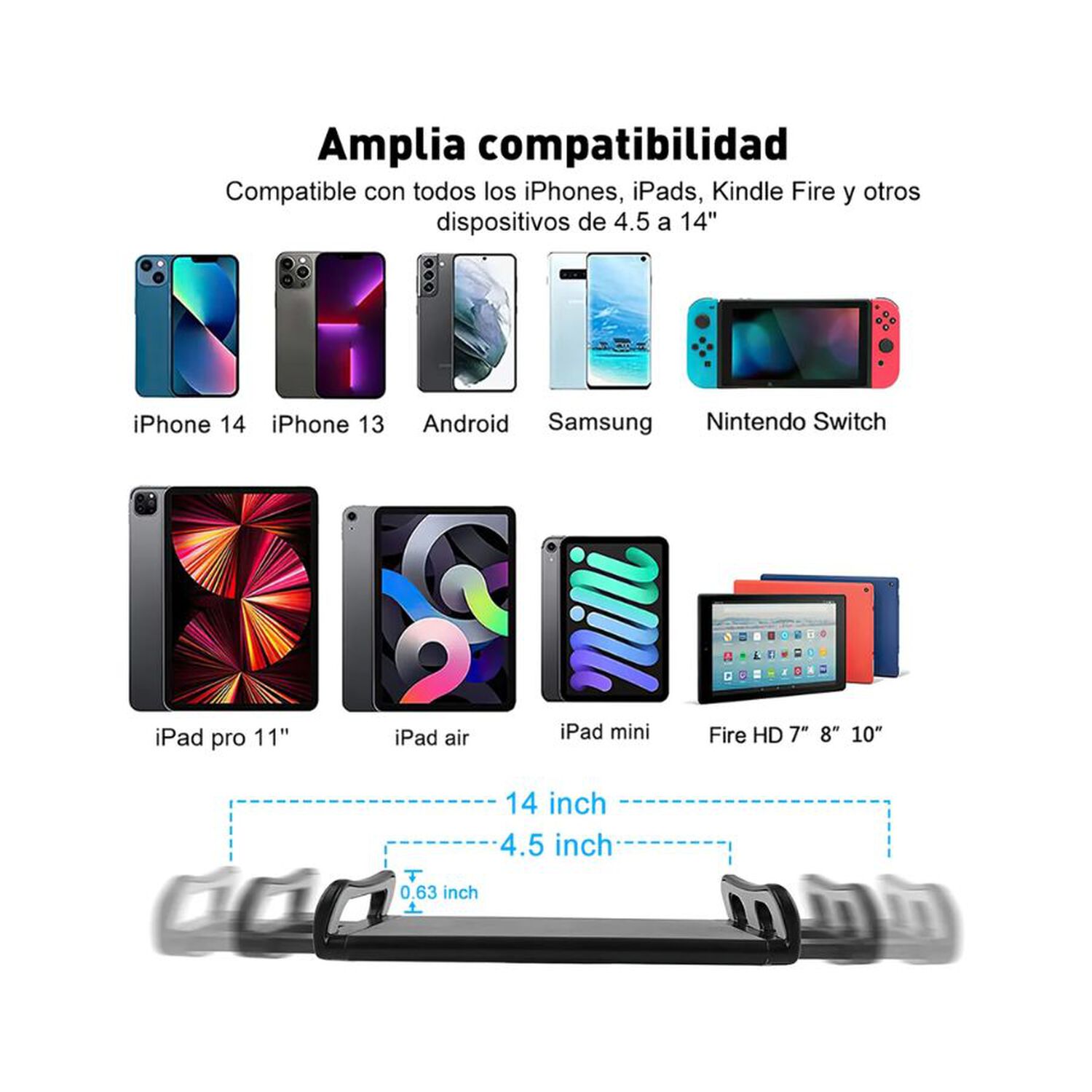 Soporte Suelo Ajustable Para Ipad Tel&eacute;fono 360 image number 1.0