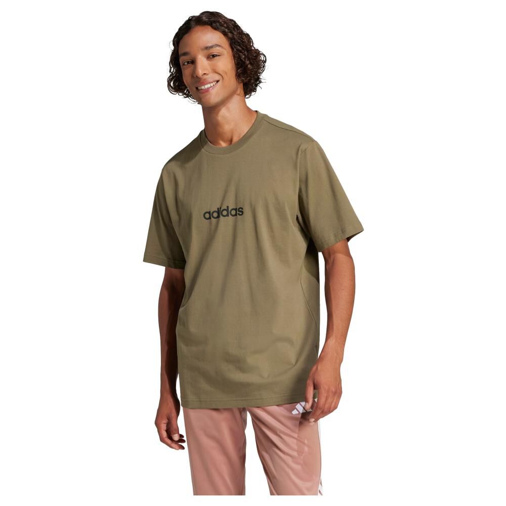 Polera Essentials Linear Single Jersey Adidas image number 0.0