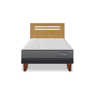 Cama Europea Cic Anatomic / 1.5 Plazas / Base Normal + Respaldo