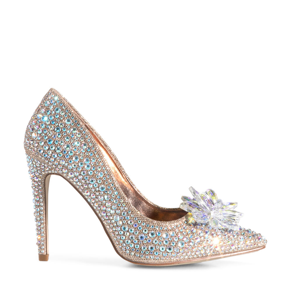 Zapatos Taco Alto Champan Fiesta Yj30 Weide image number 0.0