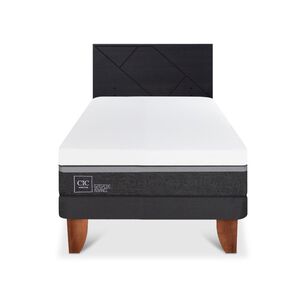 Cama Europea Cic Ortopedic Advance / 1.5 Plazas / Base Normal + Respaldo