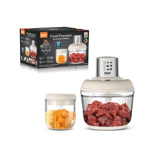 Procesador De Alimentos El&eacute;ctrico Con 2 Tazones De Vidrio 300w