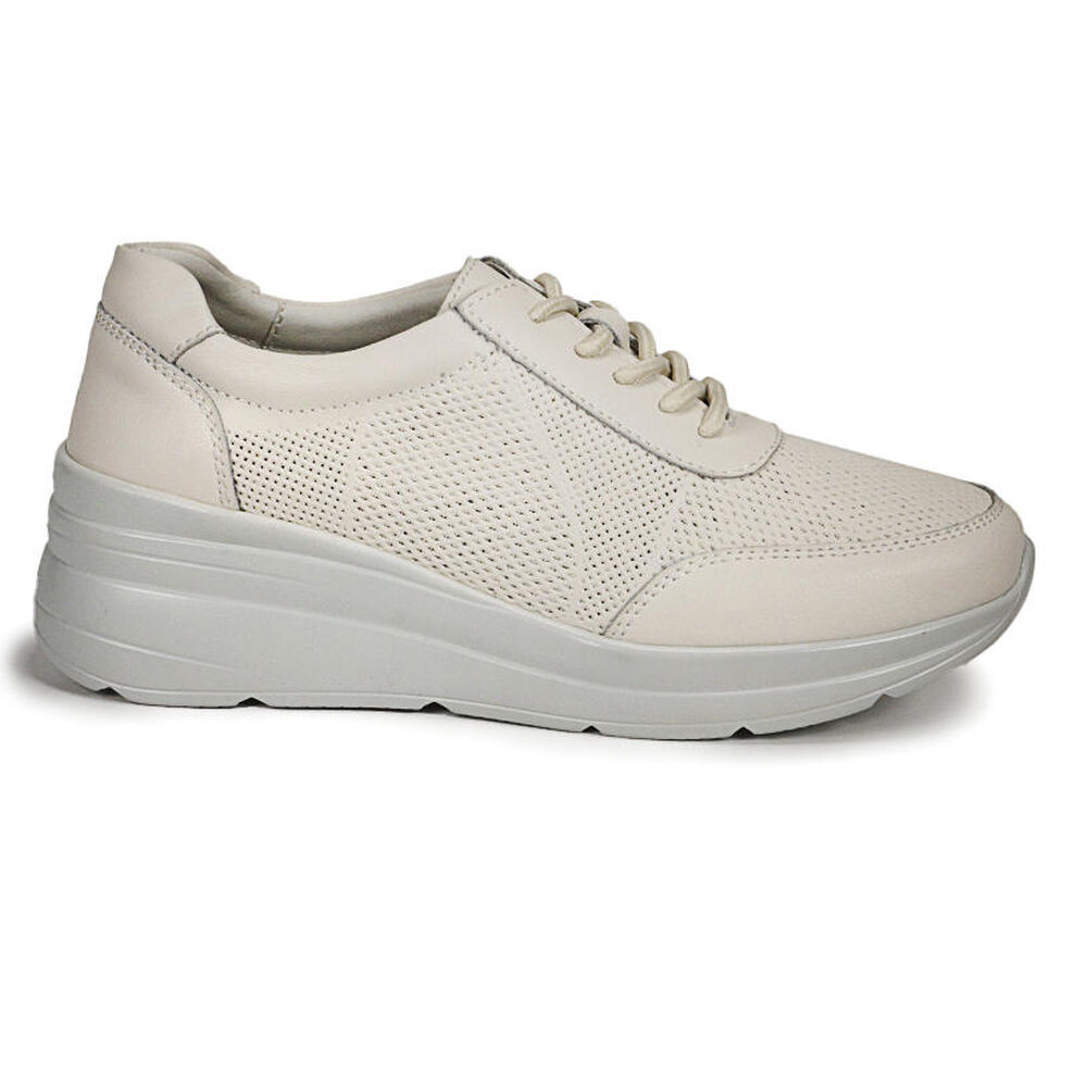 Zapatilla Cuero Garazi Beige image number 1.0