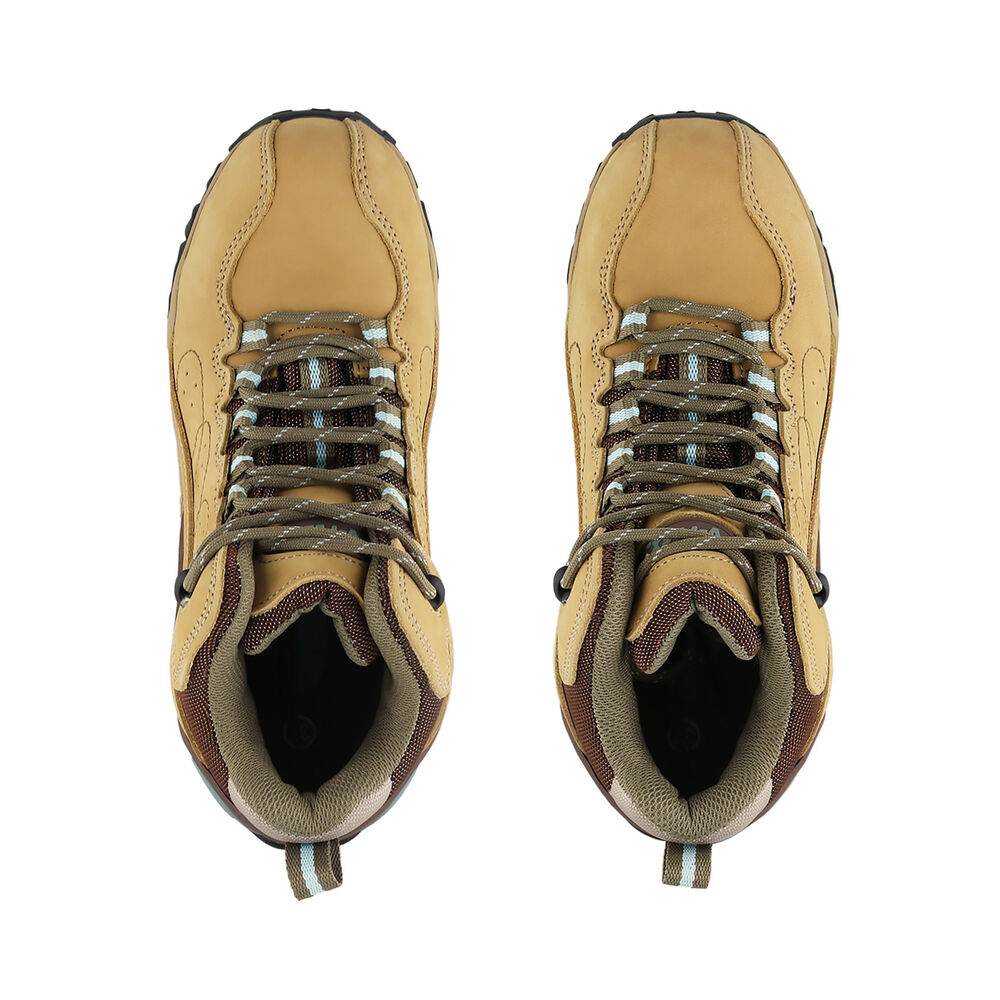 Botín V1 Nobuck Celeste Beige Mujer Vflex image number 8.0