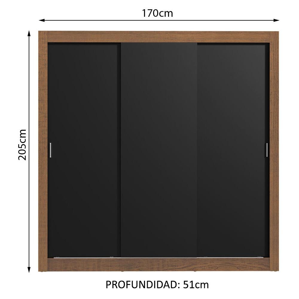 Cl&oacute;set Vekkahome Monaco / 3 Puertas image number 1.0