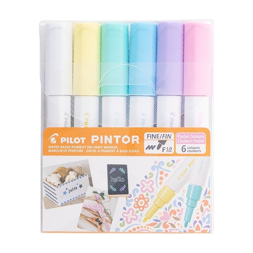 Set 6 Marcadores Pintor Pastel Con Punta Fina image number 0.0