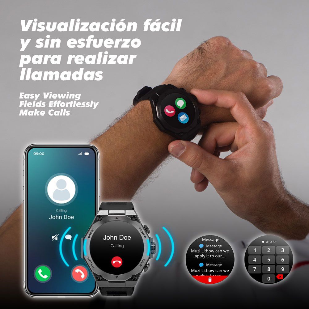 Reloj Inteligente Smartwatch Sparco Deportivo Ip67 Sp-ssw1 image number 6.0