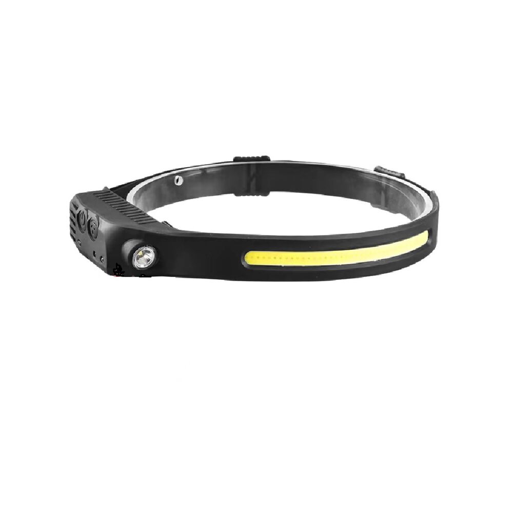 Luz Linterna Cintillo Cabeza 1 Tira Led Doble Sensor Recargable Usb Potente Cob Frontal image number 0.0
