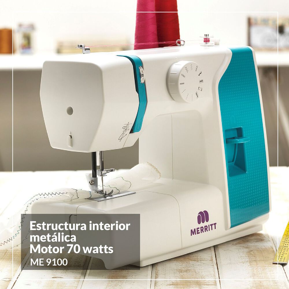 Combo Merritt Máquina De Coser Me 9100 + Máquina Overlock Max image number 5.0