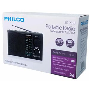 Radio Portatil Am Fm Sw1 4 Bandas Negro Cx60