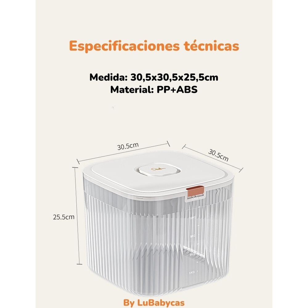 Contenedor De Alimentos Para Mascotas 30kg By Lubabycas image number 7.0