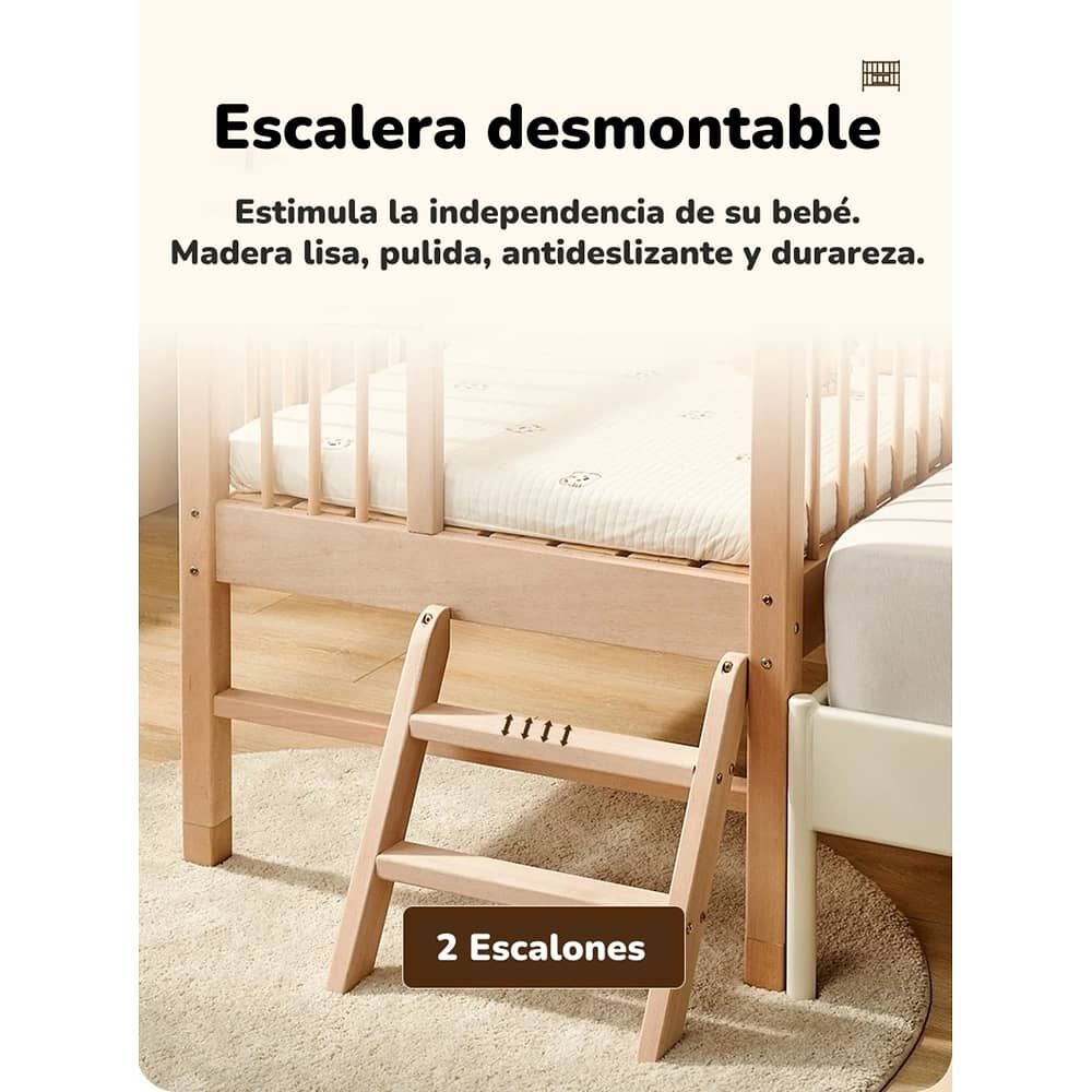 Cama Colecho 4 Laterales Con Colch&oacute;n Y Sabana Plus Lubabycas image number 7.0