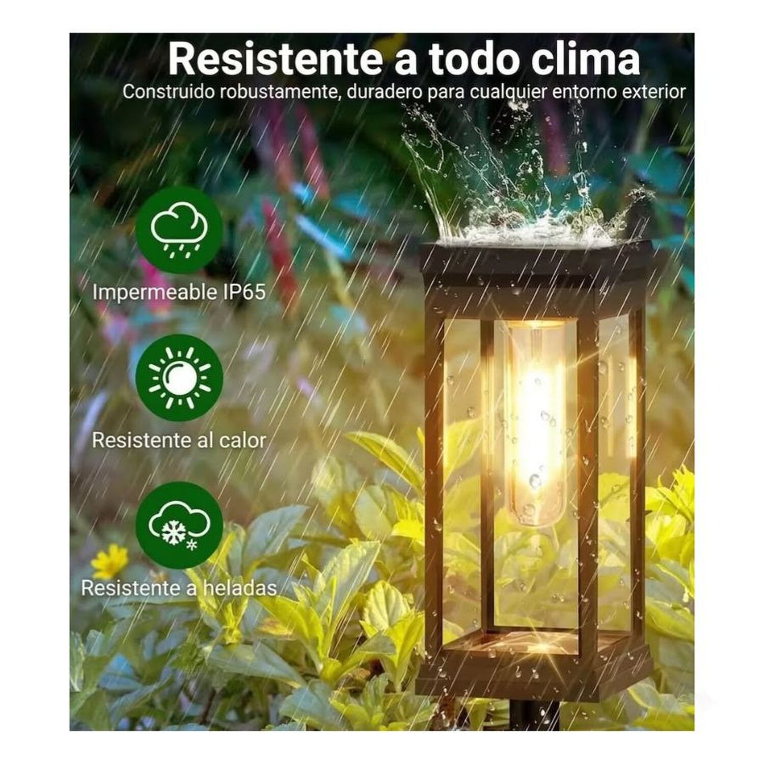 Estaca Luz Solar Led Jard&iacute;n Foco Exterior Camino Terraza image number 4.0