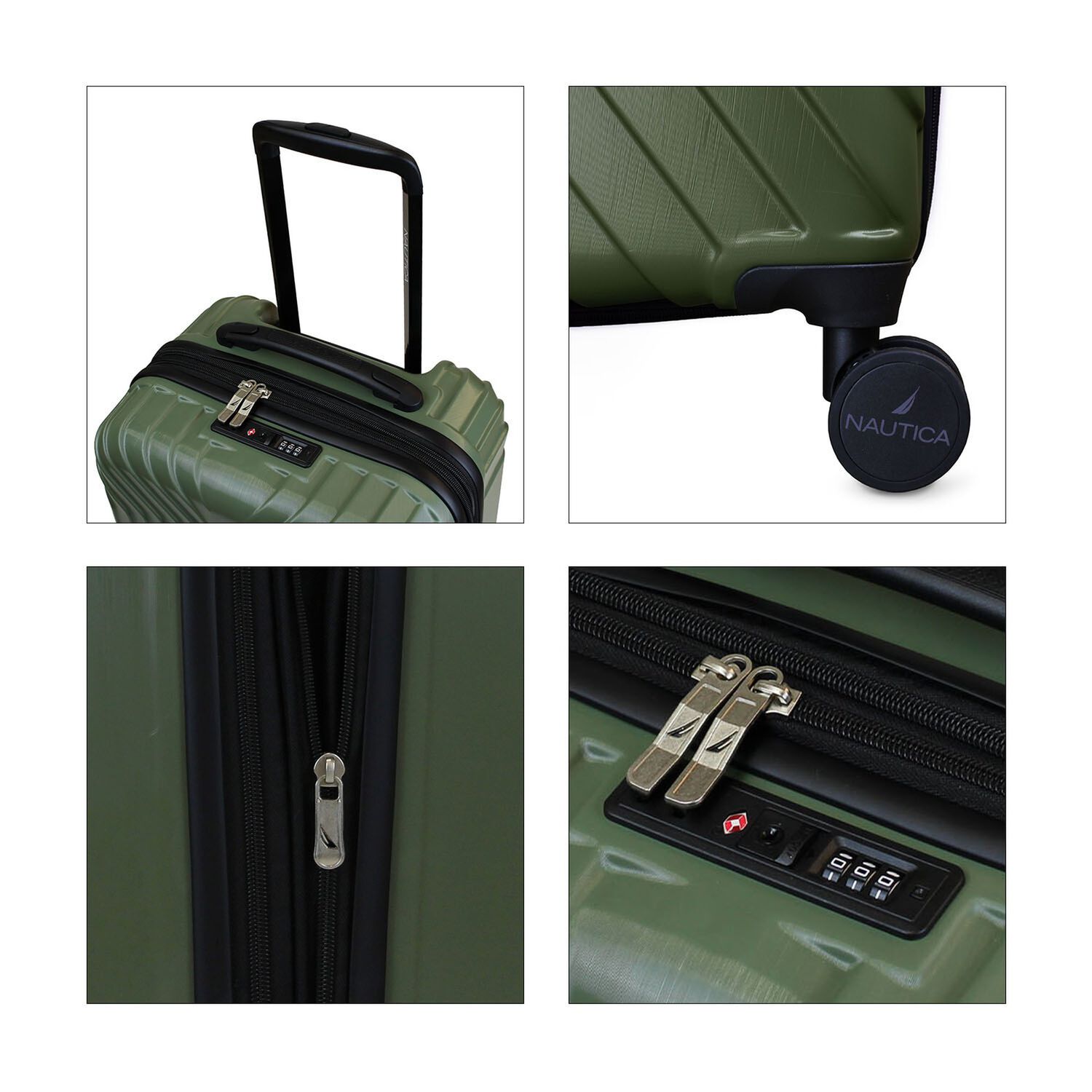 Set De 3 Maletas S+m+l Nautica San Blas Verde image number 2.0